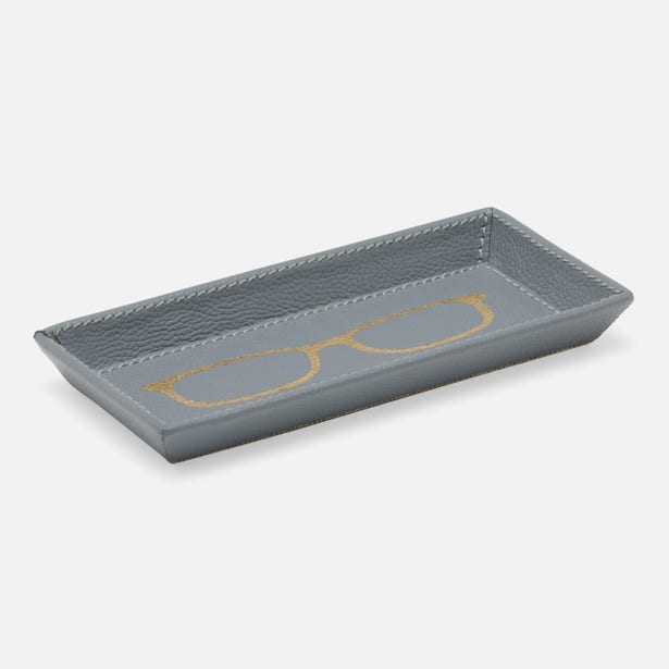 Nina Campbell Glasses Holder Decorah Grey against a white background