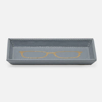 Nina Campbell Glasses Holder Decorah Grey against a white background