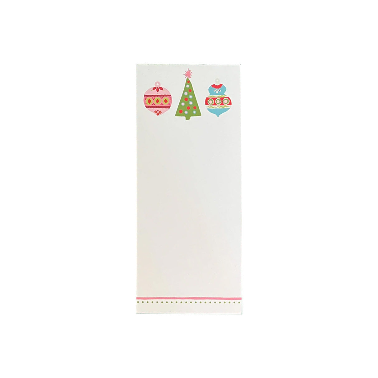 Holiday Ornament Notepad Skinny
