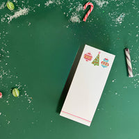 Holiday Ornament Notepad Skinny