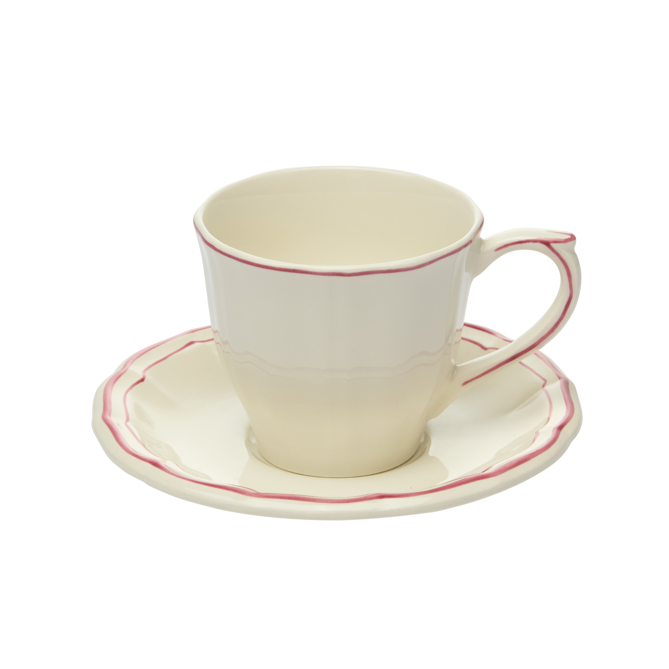 Teacup & Saucer Filet Pivoine