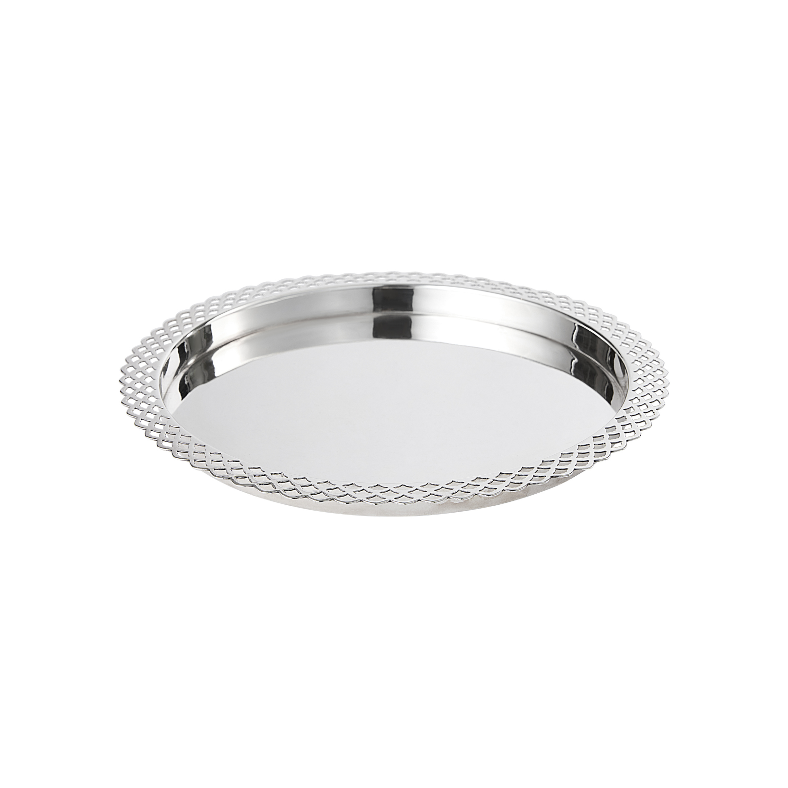 A Silver Plated Circular Tray, c. 1940