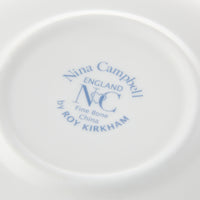 Nina Campbell Chatsworth Breakfast Cup & Saucer - Blue Heart