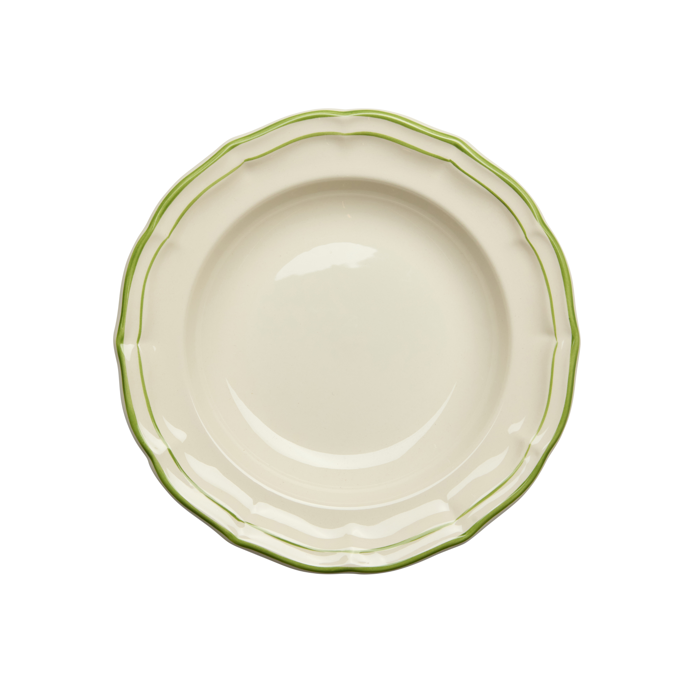 Soup Plate Filet Green