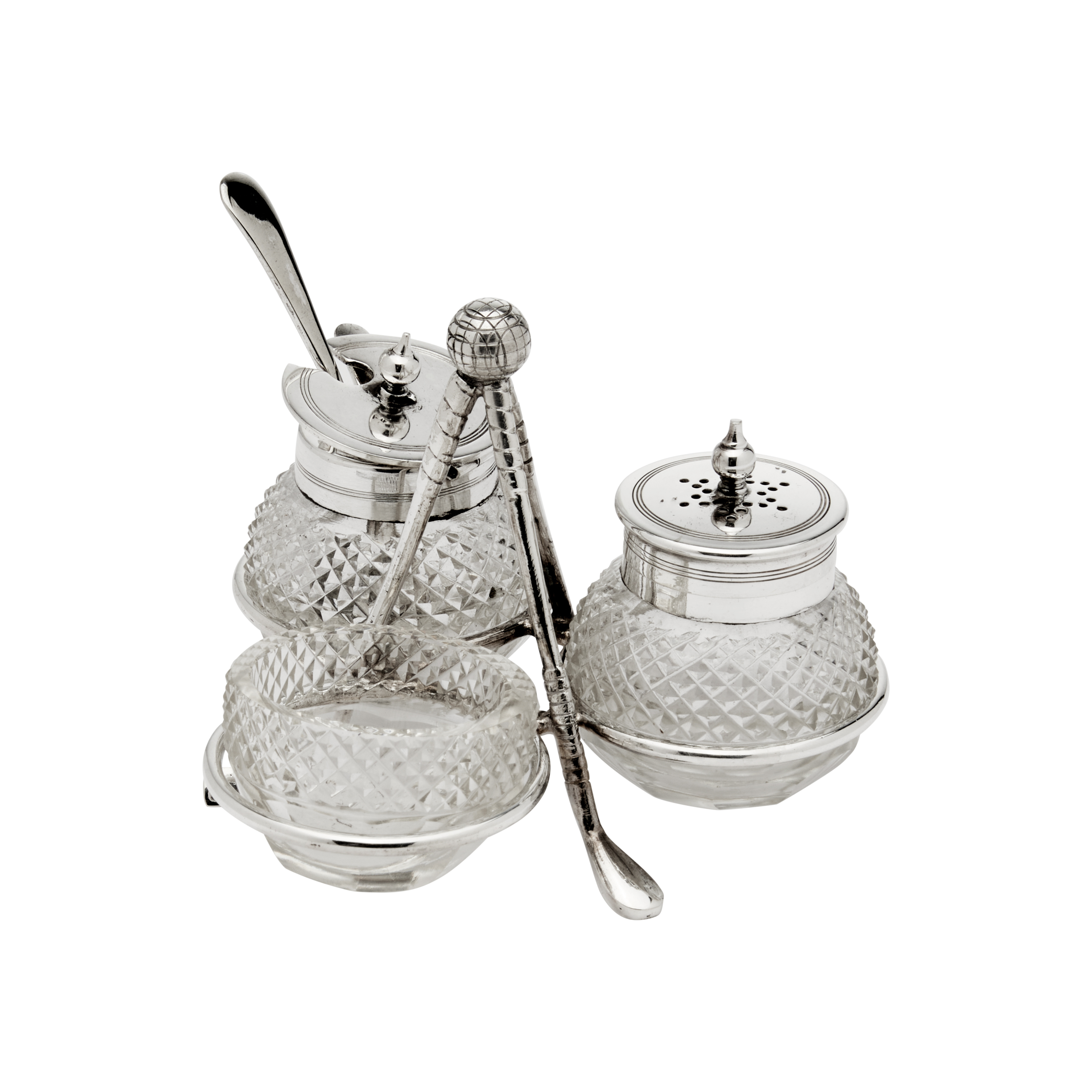 Antique Golf Cruet Silver Plated