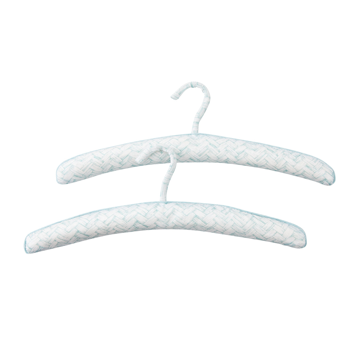 Pair of Hangers Aqua Basketweave