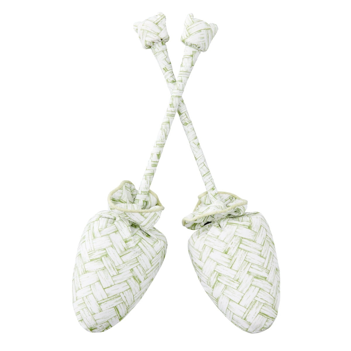Pair of Shoe Trees Green Basketweave