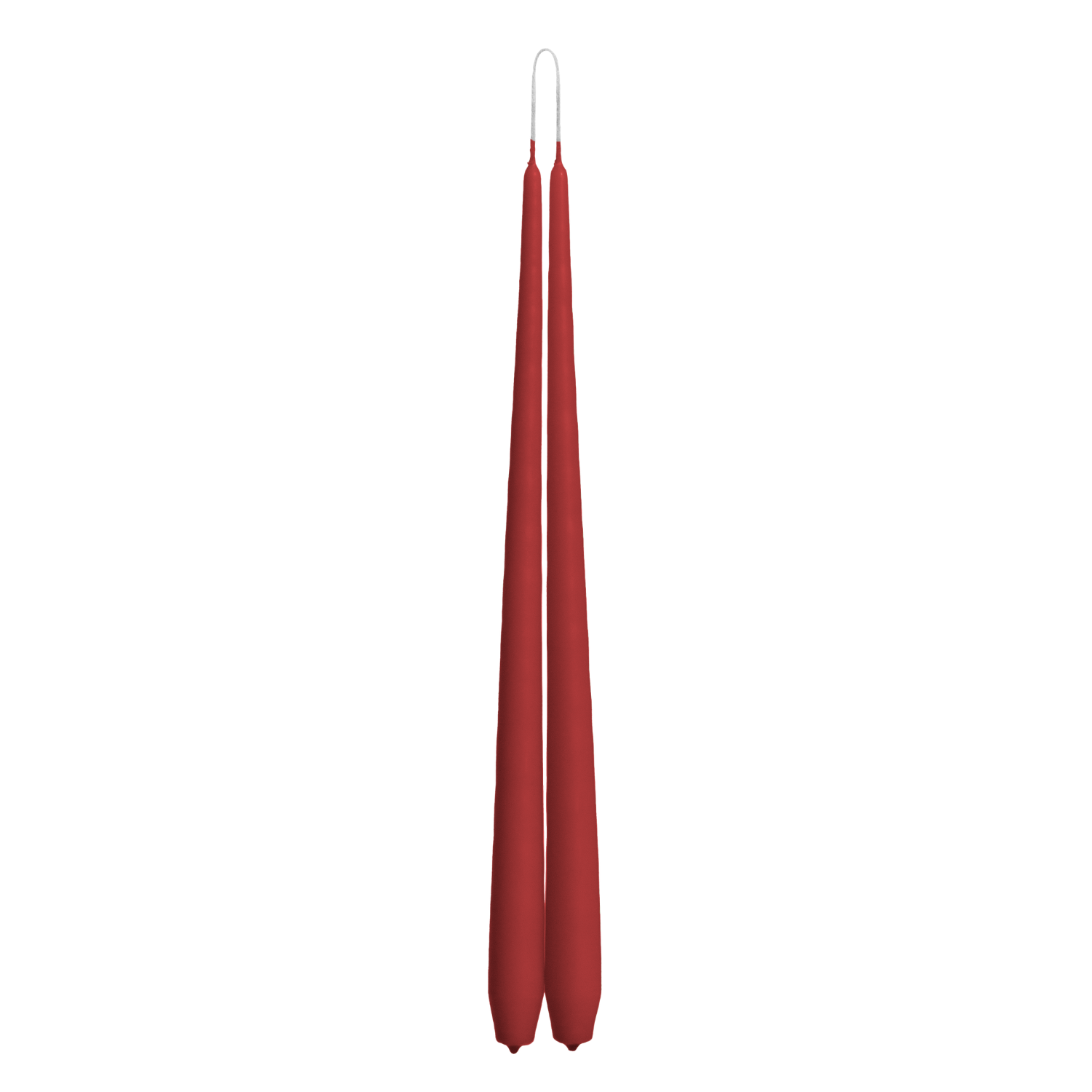 Winter Red Dinner Candle Hanging Pair