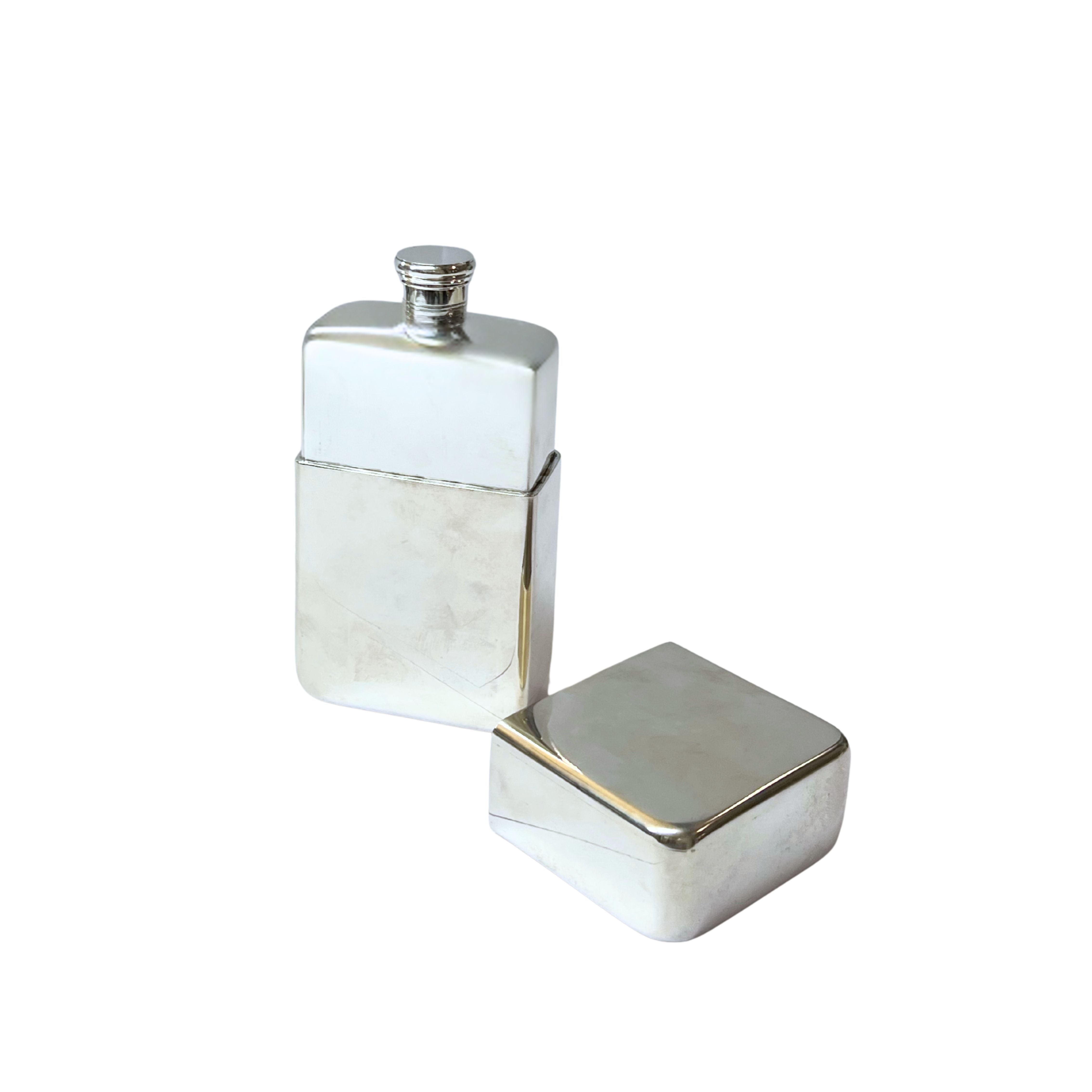 Antique Asprey Flask Silver Plated