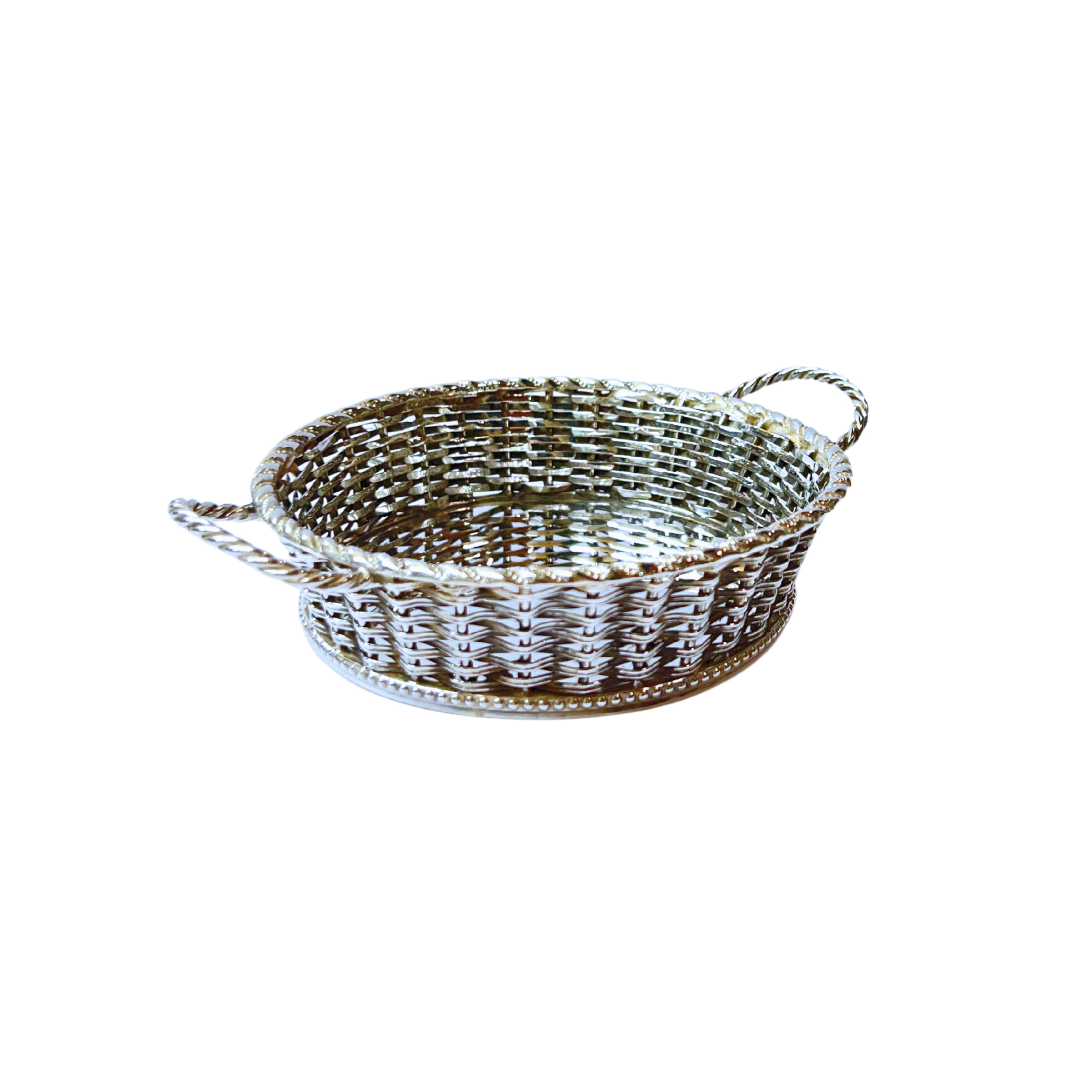 Antique Basket Silver Plated Late Victorian c.1900