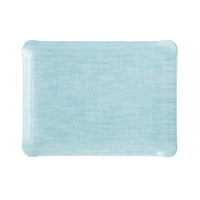 Nina Campbell Fabric Tray Small Aquamarine against a white background