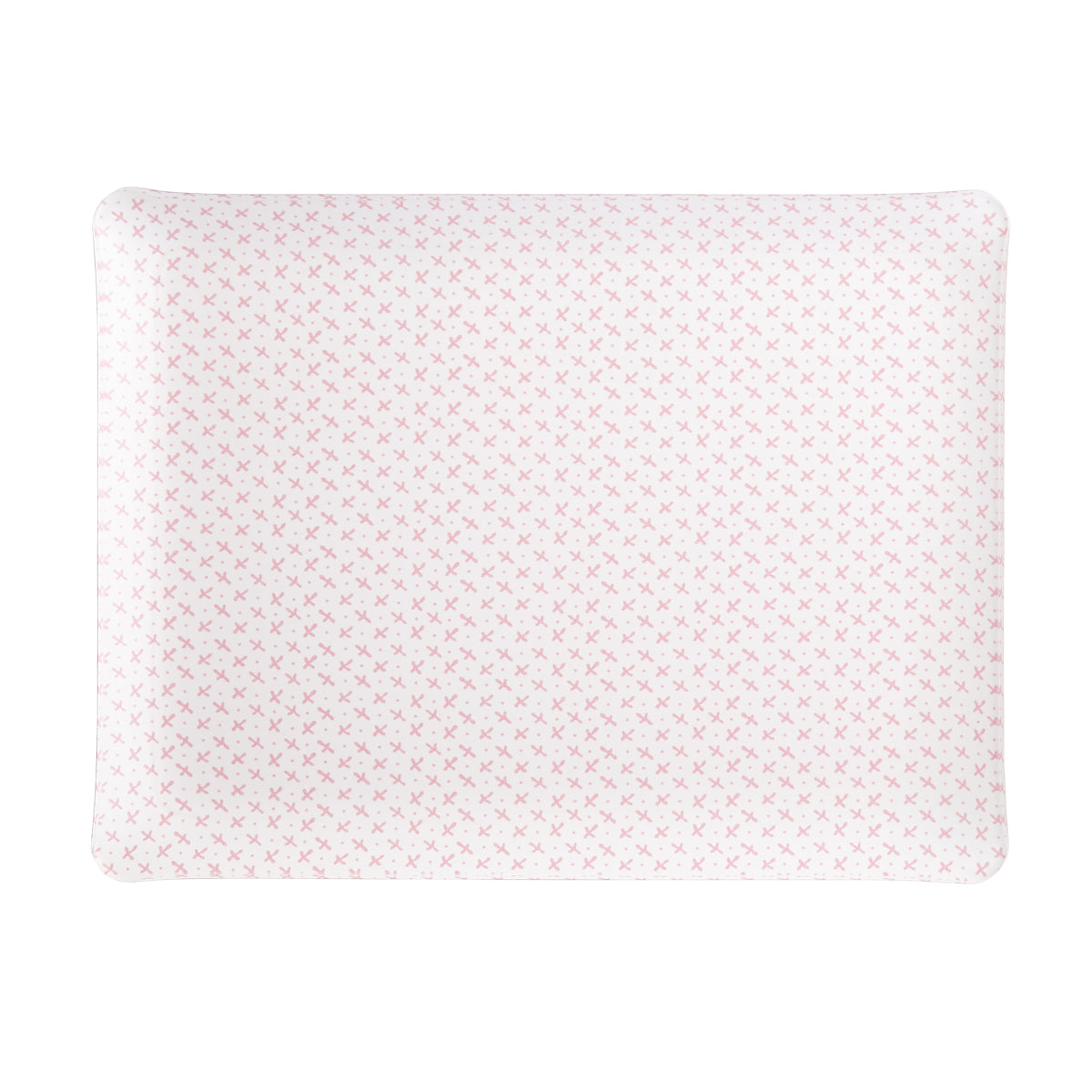 Nina Campbell Fabric Tray Medium Sprig Pink against a white backgorund