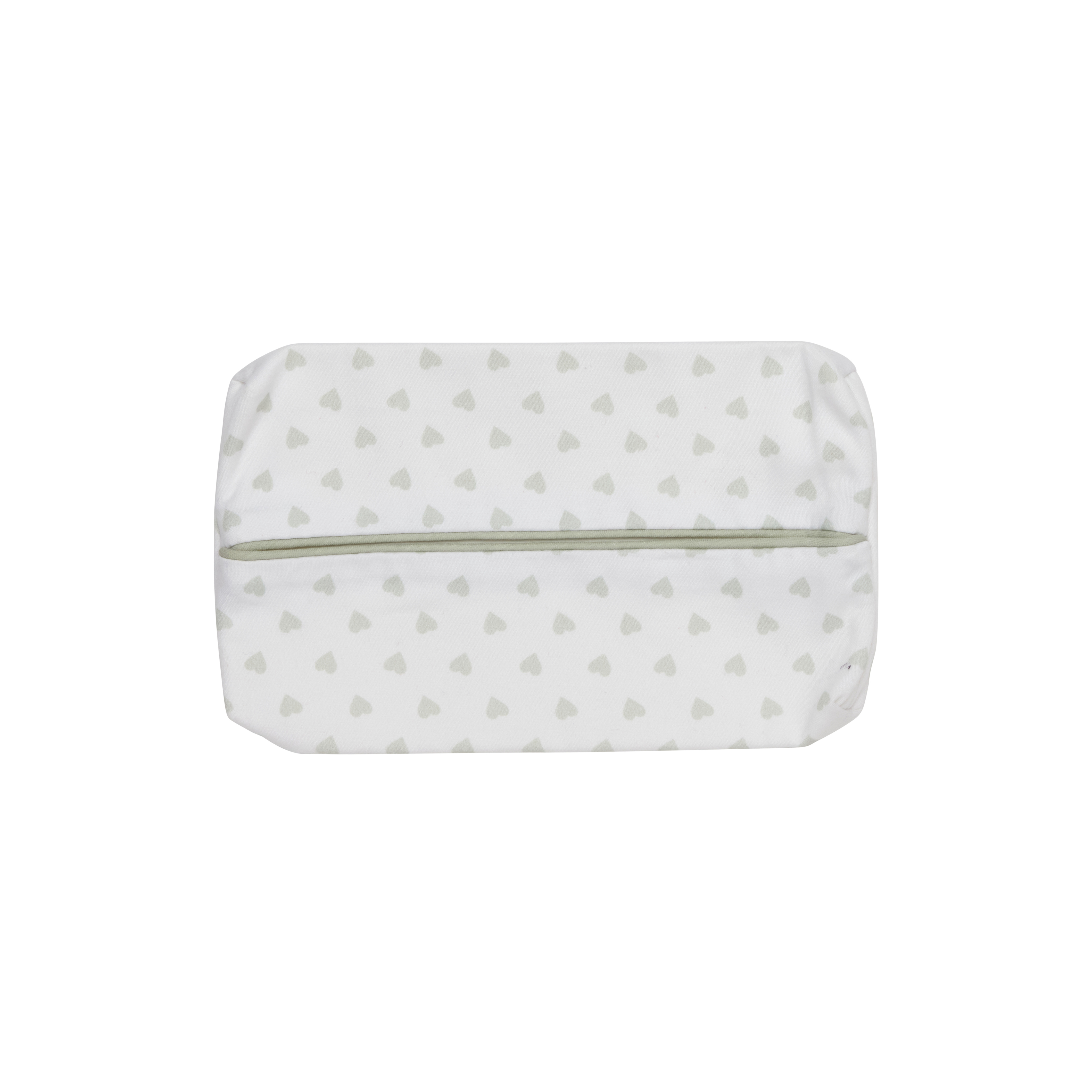 Rectangular Tissue Holder Grey Heart