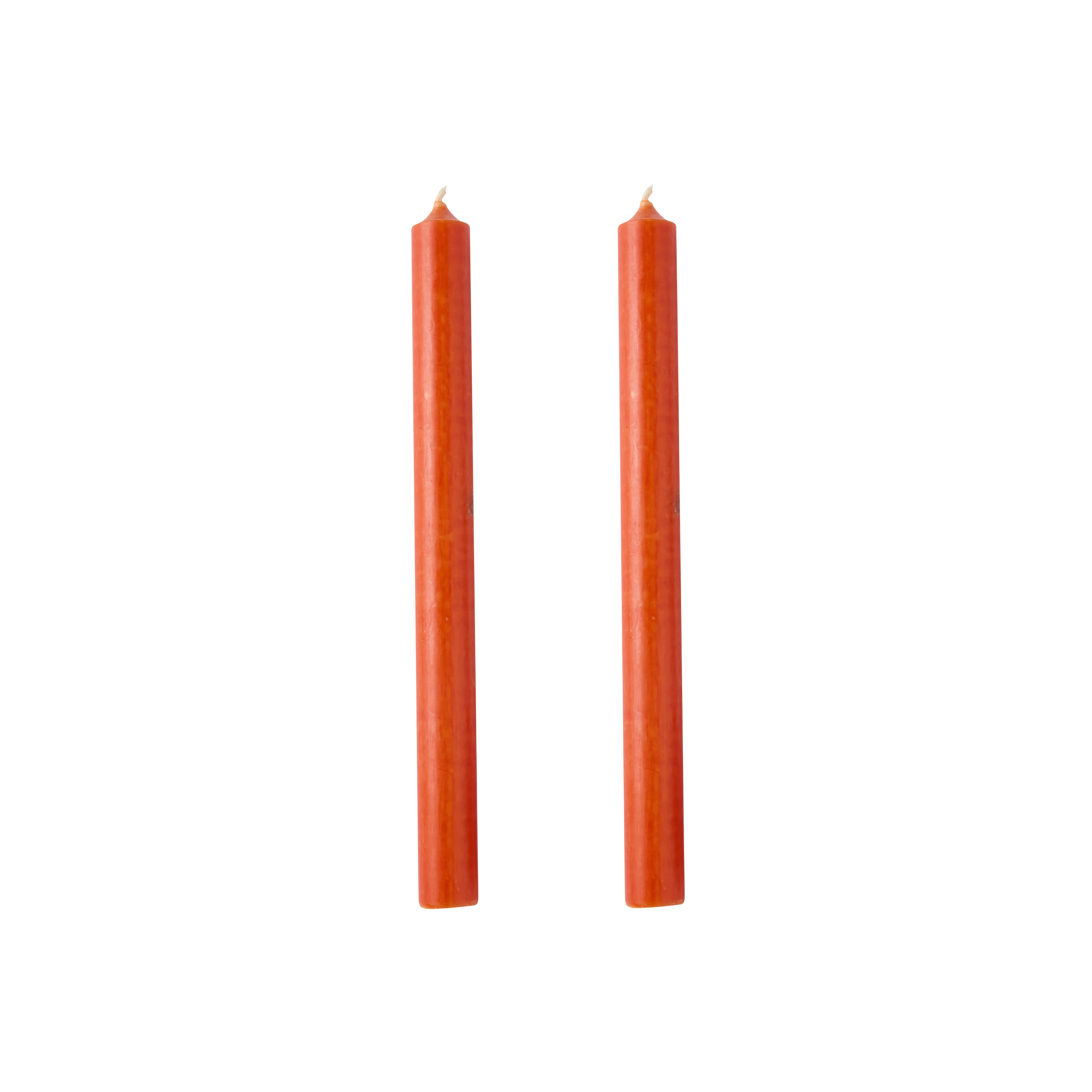 Dinner Candle Rust Set of 2