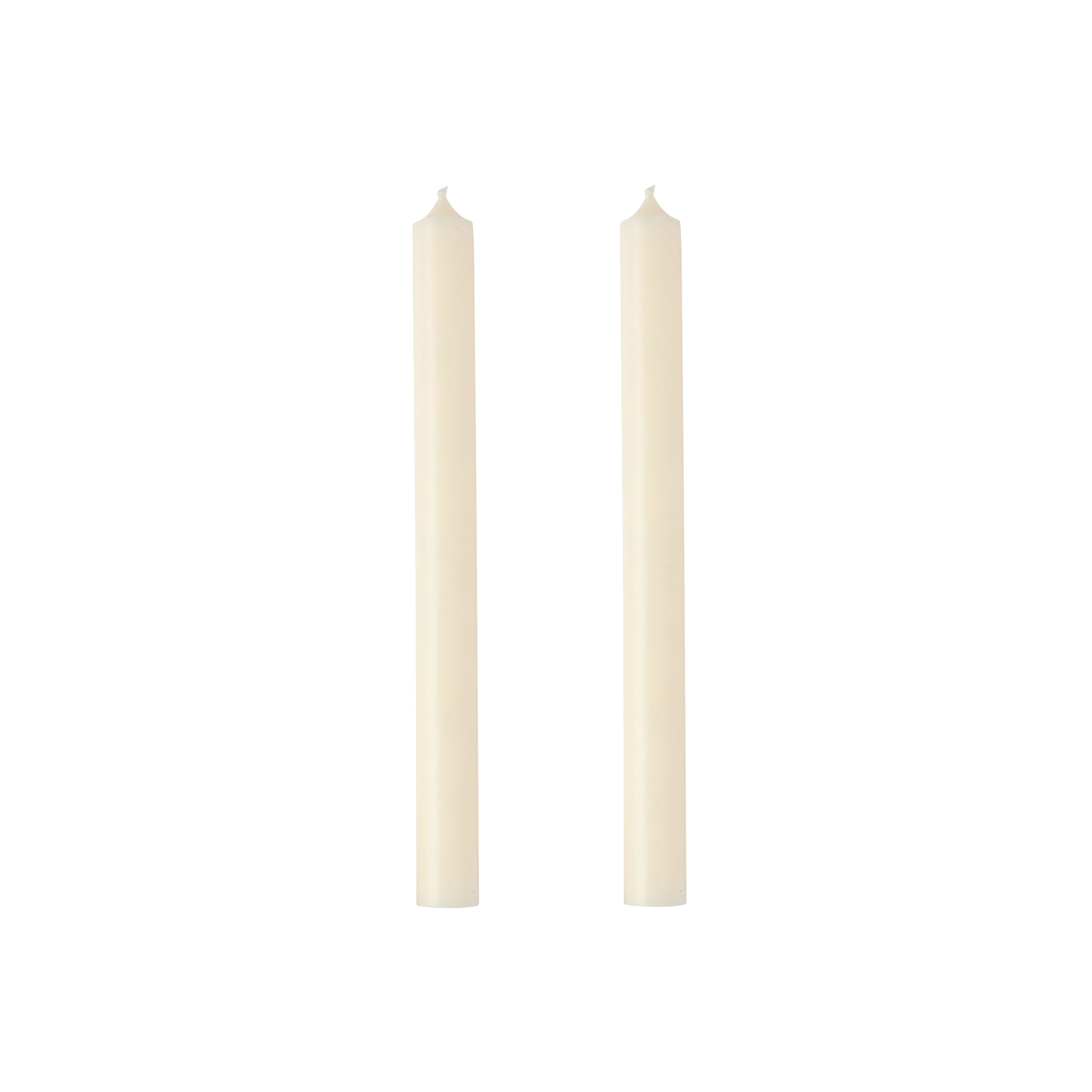 Dinner Candle Ivory Set of 2
