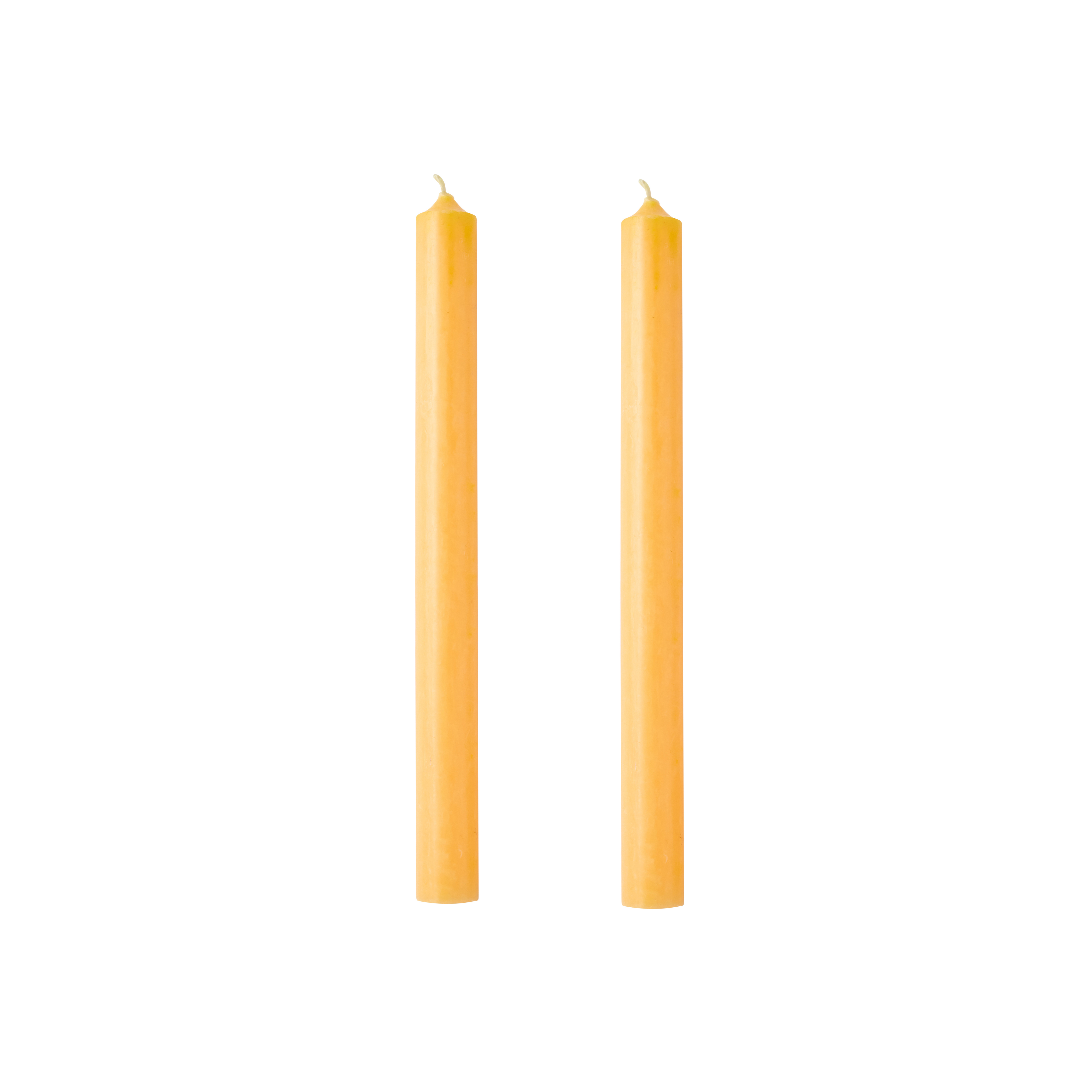 Dinner Candle Yellow Set of 2