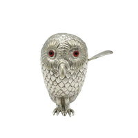Antique Silver Owl Mustard Pot c.1920