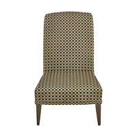 Rita Slipper Chair in Theodora Lagoon/ Chocolate