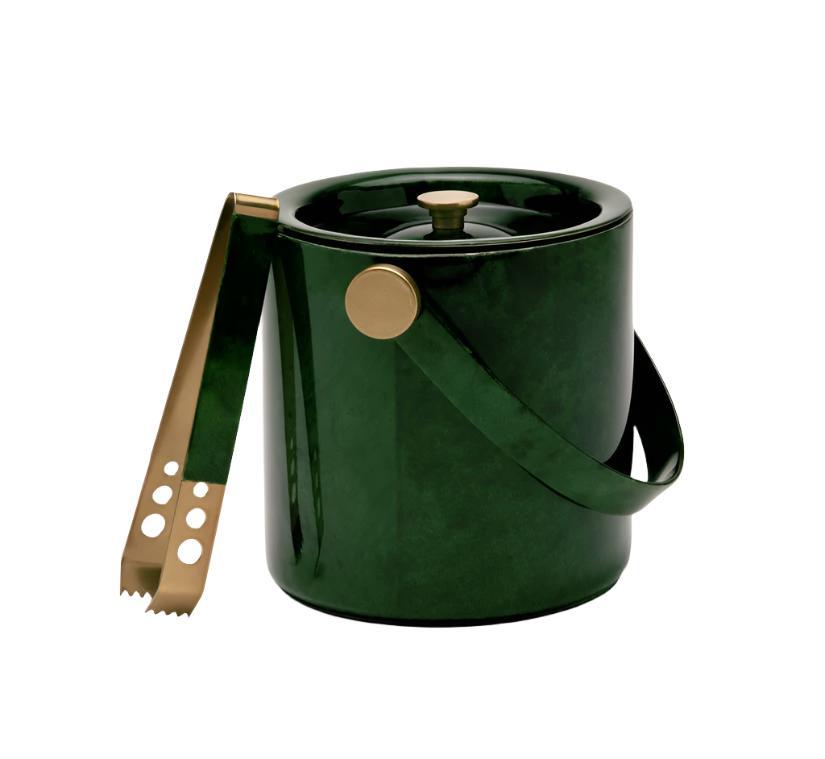 Nelson Gloss Ice Bucket Emerald