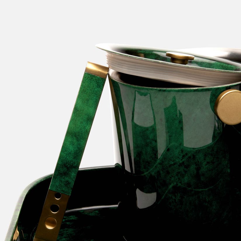 Nelson Gloss Ice Bucket Emerald