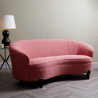 Nina Campbell Audrey Sofa in pink fabric in room setting