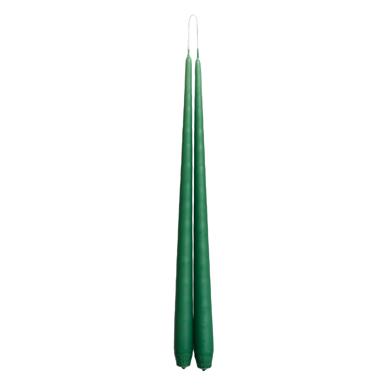 Evergreen Tapered Dinner Candle Hanging Pair