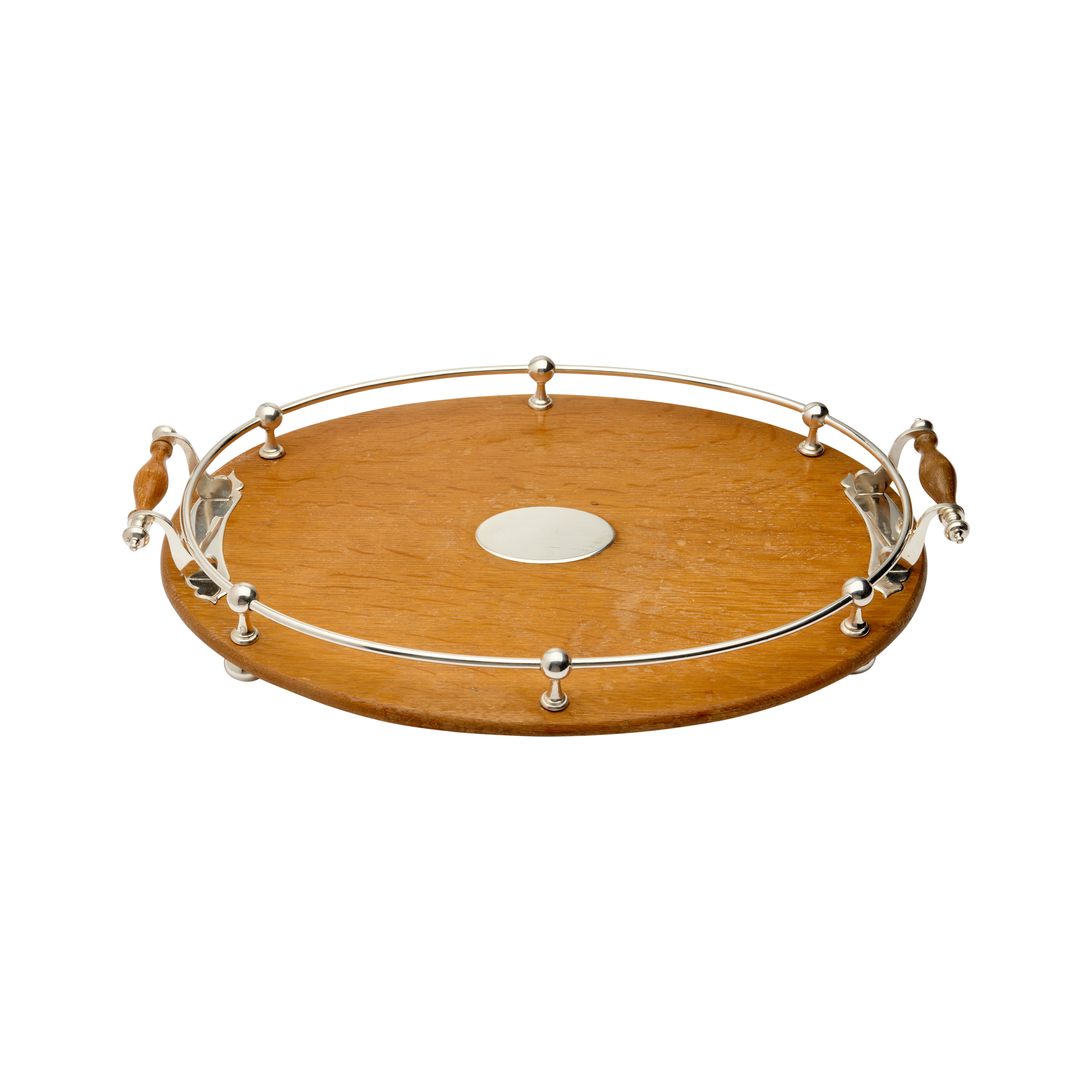 Antique Oval Tray Pale Oak c.1910