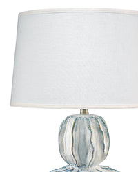 Oceane Gourde Table Lamp White/Blue
