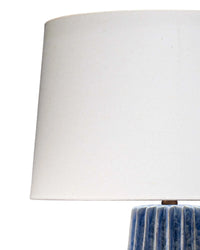 Pleated Table Lamp Blue