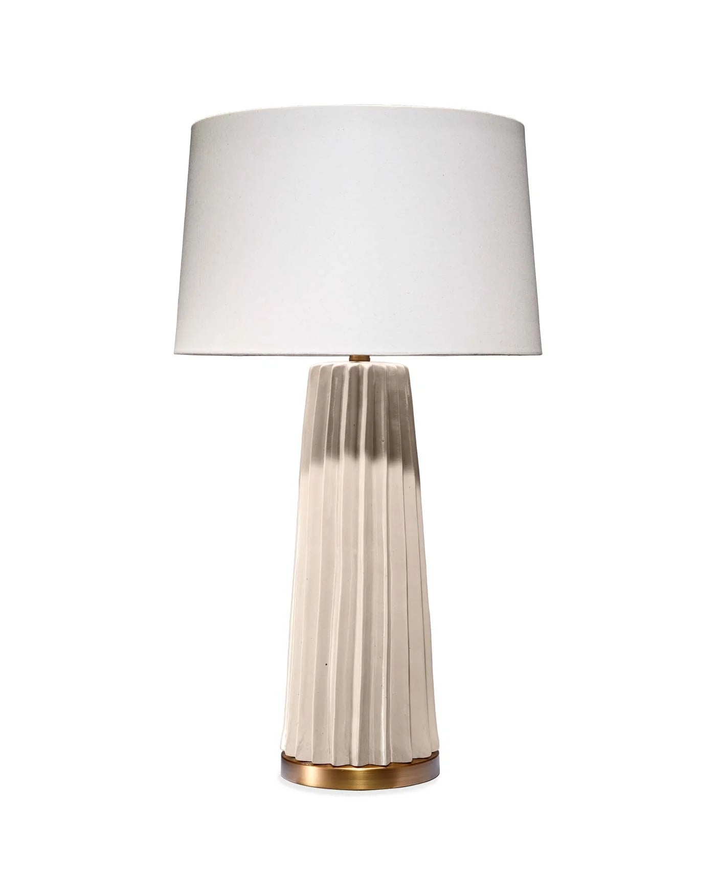 Pleated Table Lamp Cream