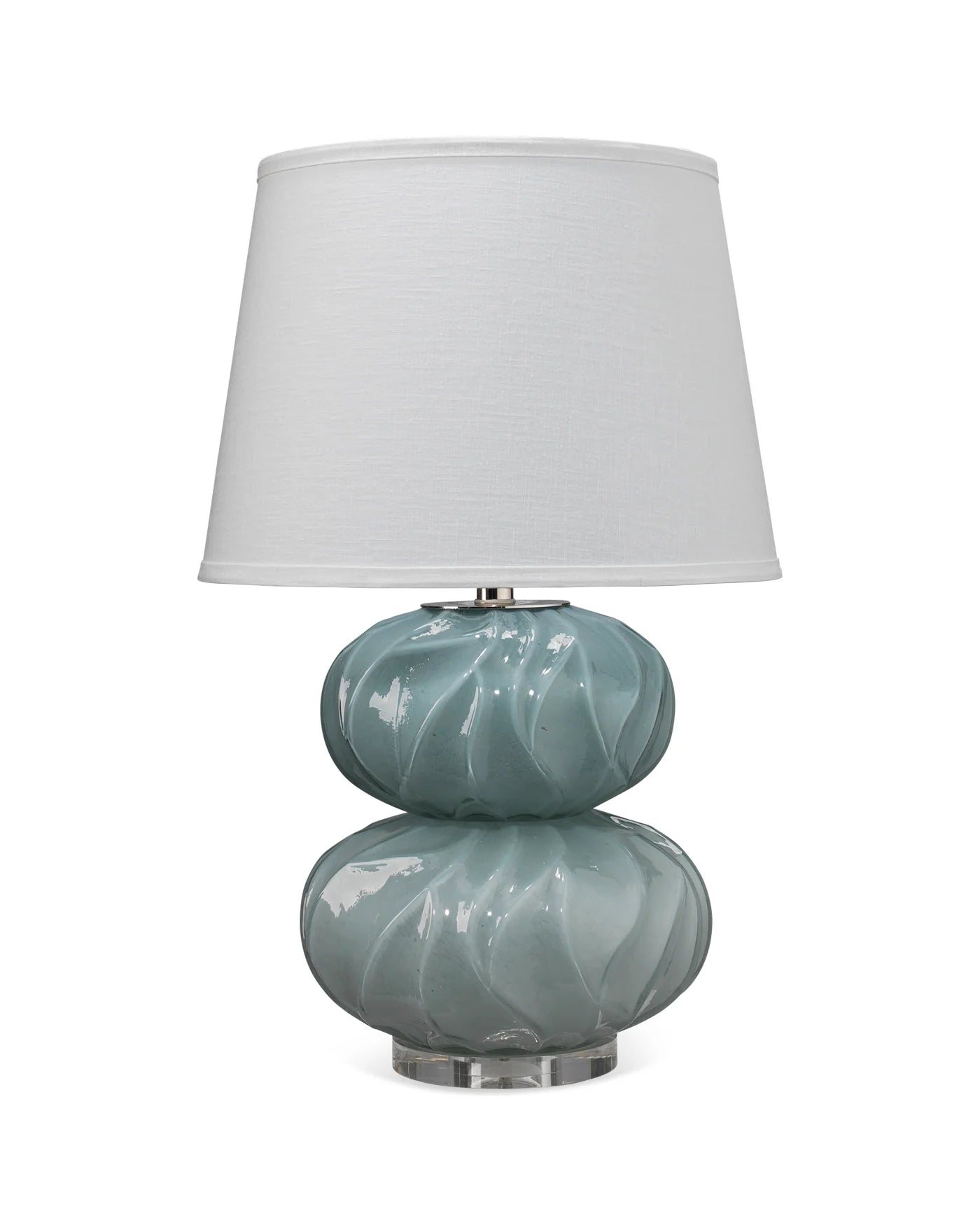 Pricilla Double Gourd Table Lamp Blue