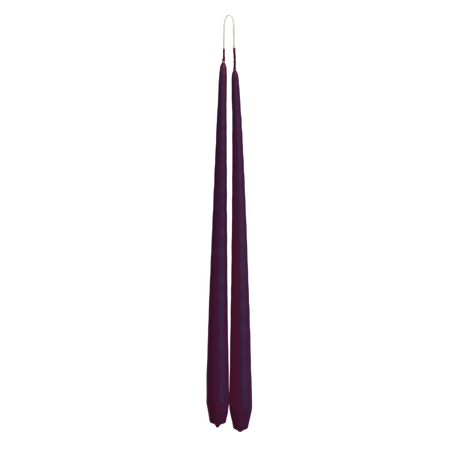 Claret Tapered Dinner Candle Hanging Pair
