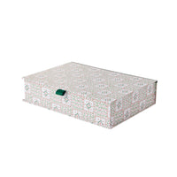 Nina Campbell A4 Box File in coral chequered pattern on white background