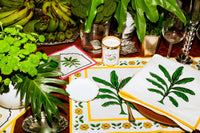 Set of Four Placemat & Napkin Palms