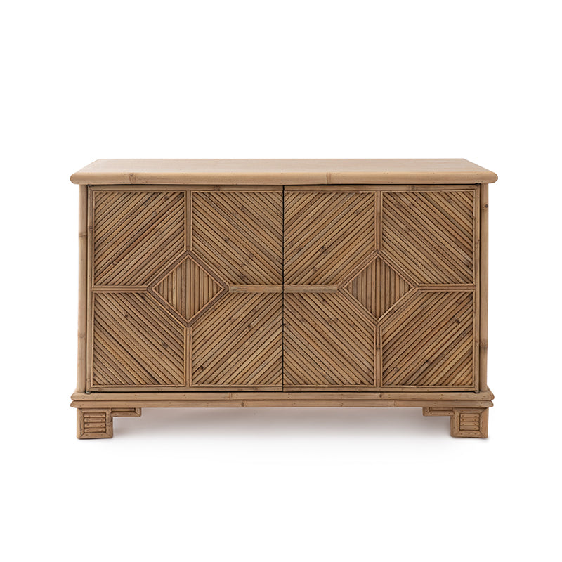 Nina Campbell Alfred Bamboo Sideboard against a white background