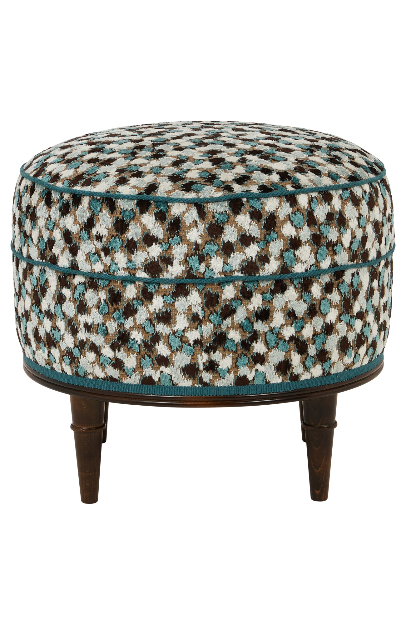 Alice Stool in Orford Topaz/Chocolate/Ivory