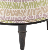 Nina Campbell Alice Chair in Appledore against white background leg close up view