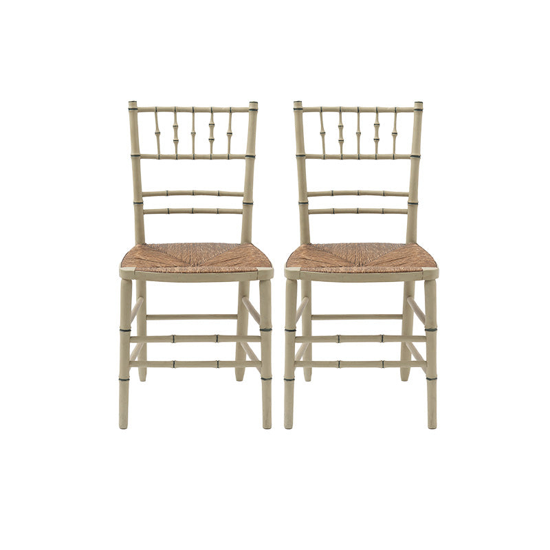 Antique Pair Regency Faux Bamboo Chairs c.1820