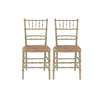 Antique Pair Regency Faux Bamboo Chairs c.1820