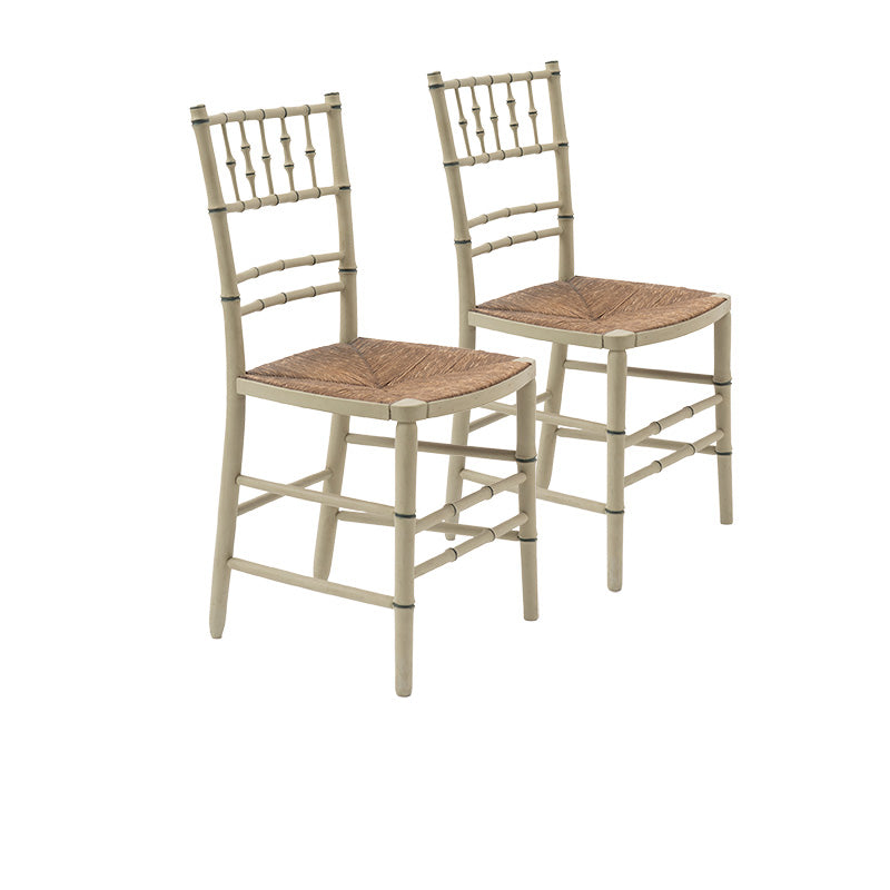 Antique Pair Regency Faux Bamboo Chairs c.1820