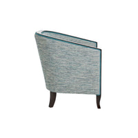 Nina Campbell Brewster Chair in Merian against a white background side view