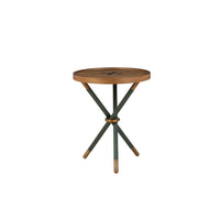 Nina Campbell Button Table in green against a white background