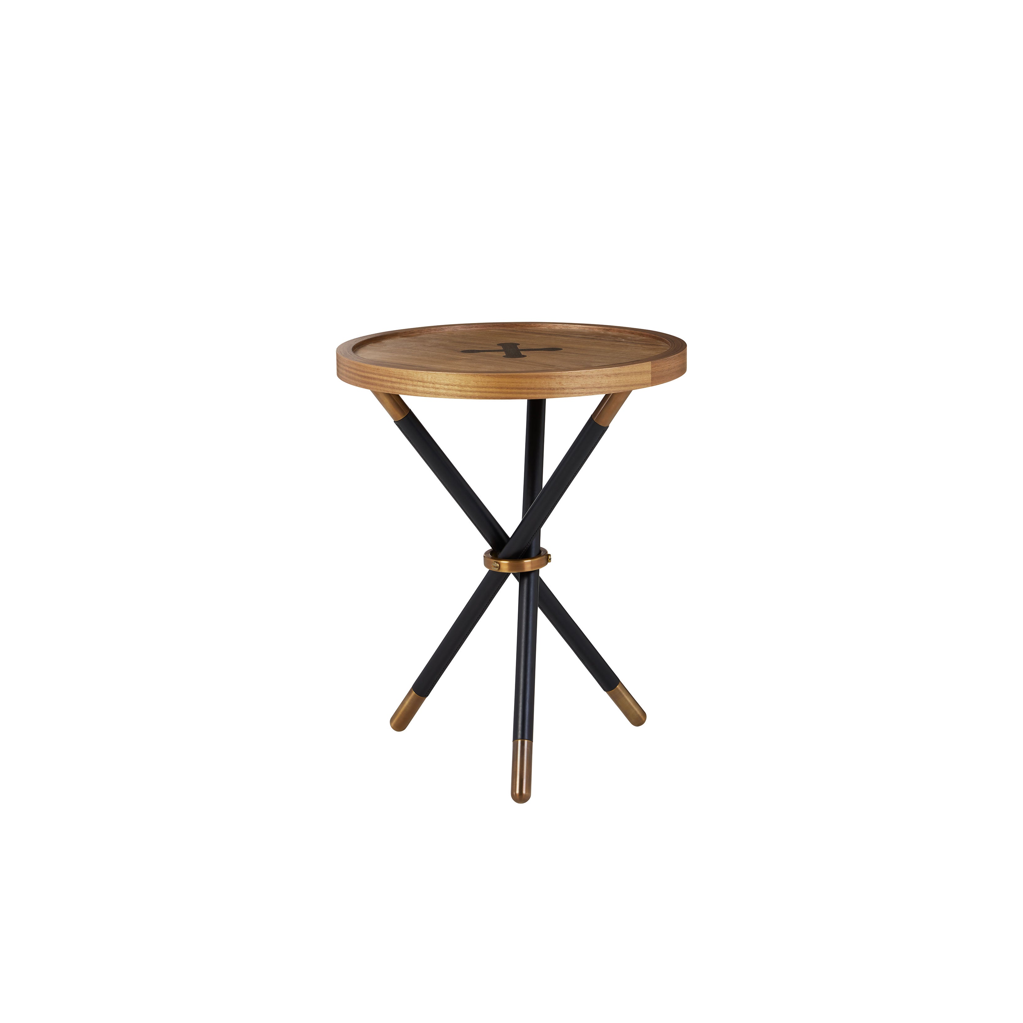 Nina Campbell Button Table in black against white background