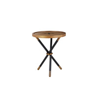 Nina Campbell Button Table in black against white background