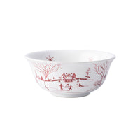 Country Estate Winter Frolic Cereal Bowl Ruby