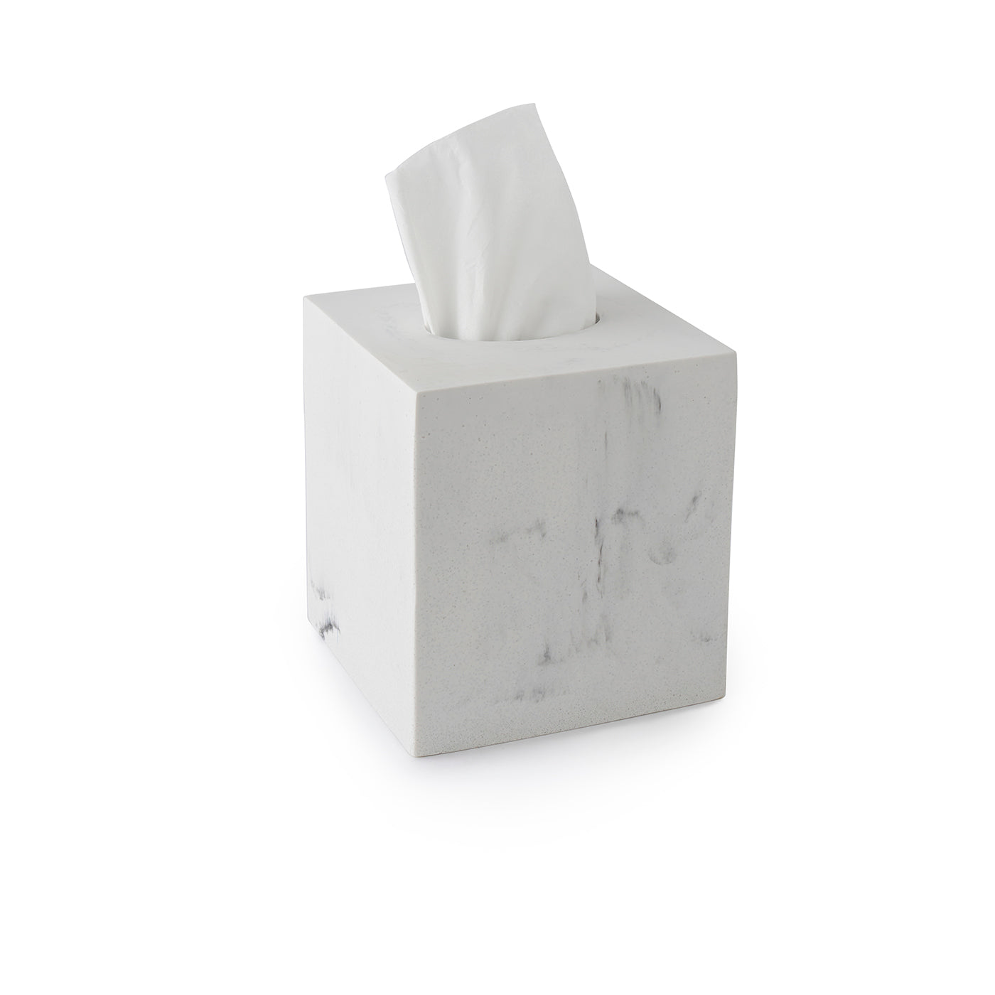 Parma Tissue Box White/Grey Swirl