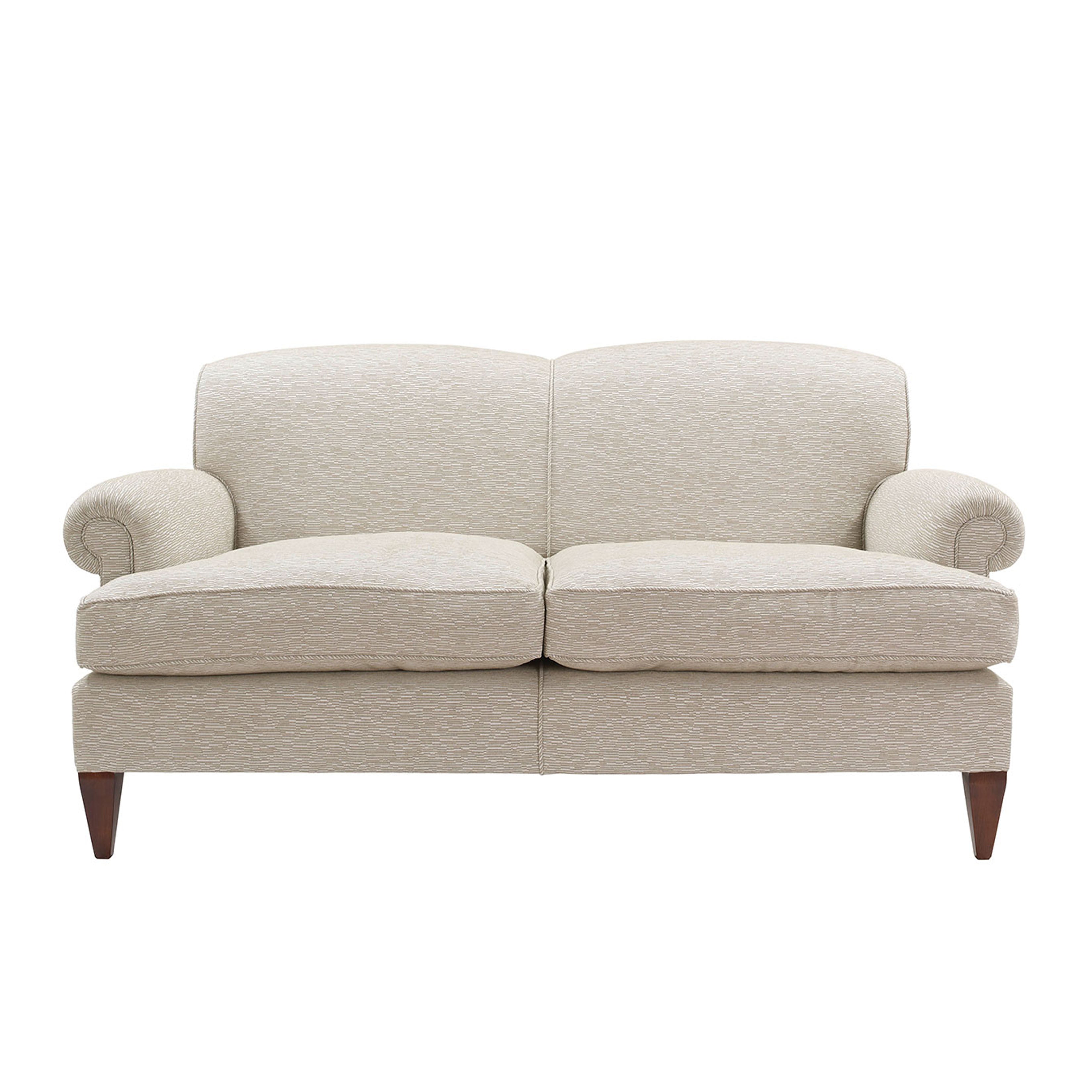 Nina Campbell Chambers Sofa in a light fabric against a white background