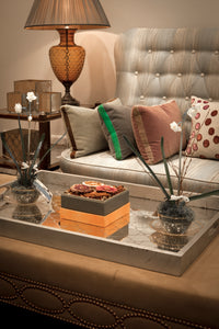 Nina Campbell Ava Love Bench in room setting