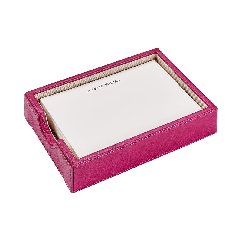 Memo Tray Azalia Goatskin Leather