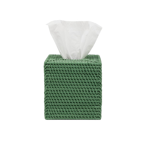 Dalton Tissue Box Rattan Green